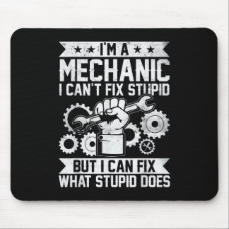 Funny Car Mechanic Engineer Men Women Kids Auto Me Mouse Mat