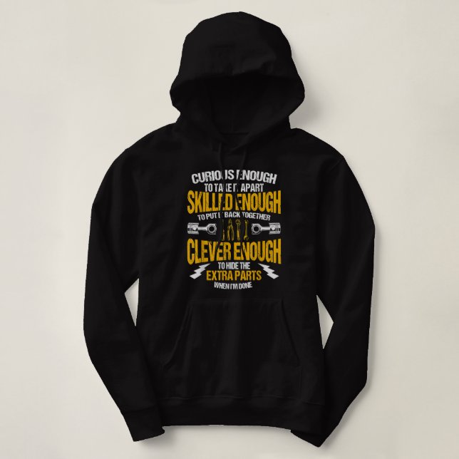 Funny Car Mechanic  Mechanic Tool Tuner  Hoodie (Design Front)