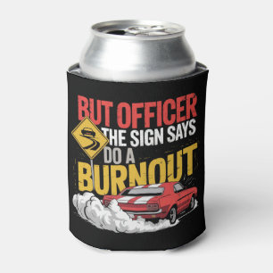 Funny Car Racing Burnout Drag Racing Muscle Car Can Cooler