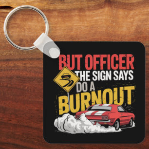 Funny Car Racing Burnout Drag Racing Muscle Car  Key Ring