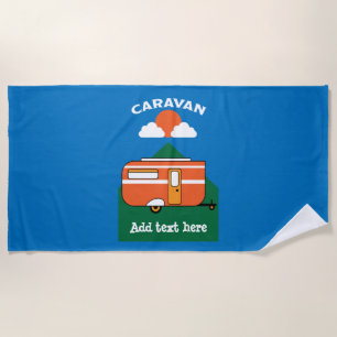 Funny Caravan Accessories Camping Caravaner Beach Towel