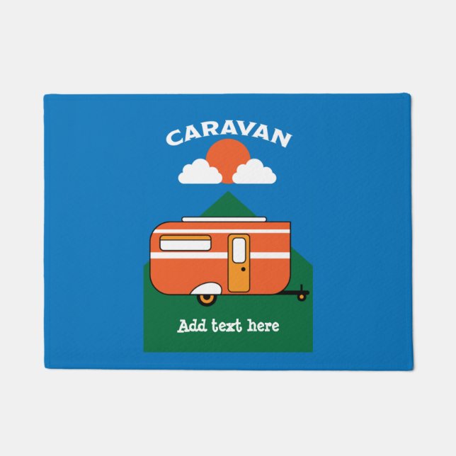 Funny Caravan Accessories Camping Caravaner Doorma Doormat (Front)