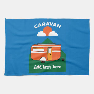 Funny Caravan Accessories Camping Caravaner Tea Towel