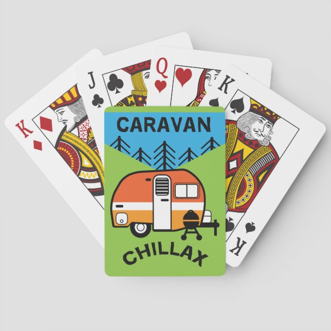 Funny Caravan Gifts | Best Caravanning | Caravans  Playing Cards (Back)