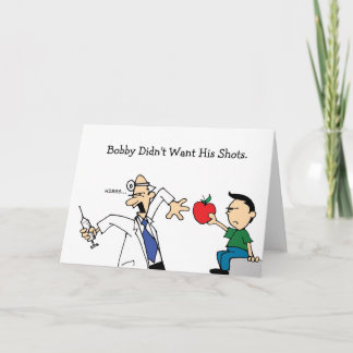 Funny Card - Apple A Day Keeps the Doctor Away