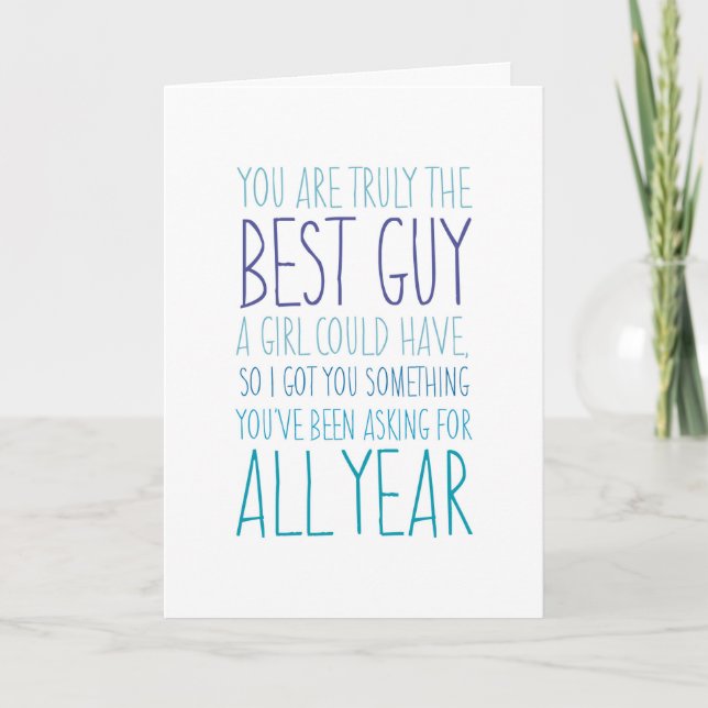 Funny Card: Best Guy Birthday Card (Front)