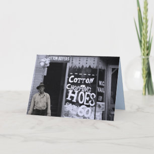 Funny Card - Cotton Chopping Hoes