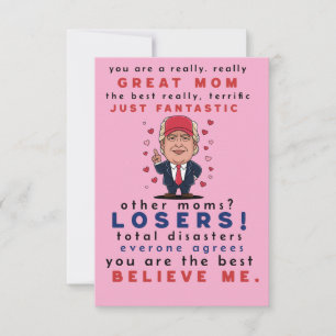 Funny Card for Mum from Daughter, Son, Kids.