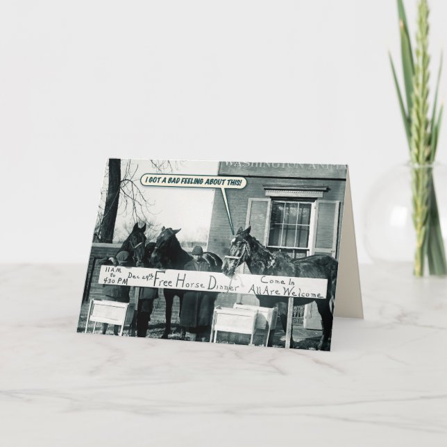 Funny Card - Horse Dinner (Front)