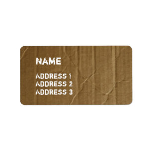 Funny Cardboard Label