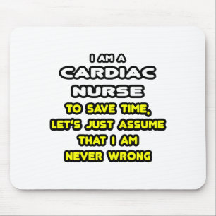 Funny Cardiac Nurse T-Shirts and Gifts Mouse Mat
