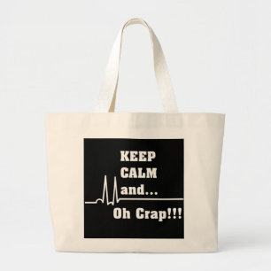 Funny Cardiac Nurse Tote Bag Oh Crap