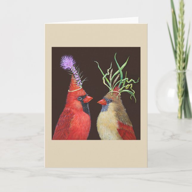 funny cardinal couple card (Front)