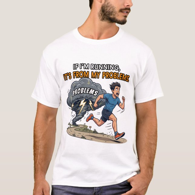 Funny Cardio Hater Runner Gift Shirt (Front)