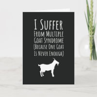 Funny Cards For Goat Owners Pet Farmer Farm Animal