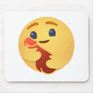 Funny Care Emojis Facebook Mouse Mat