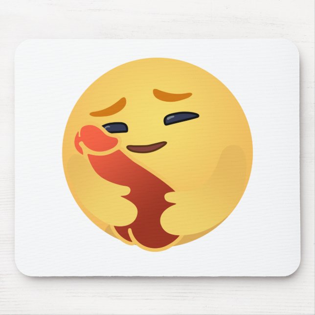 Funny Care Emojis Facebook Mouse Mat (Front)