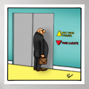 Funny Career Path Workplace  Poster
