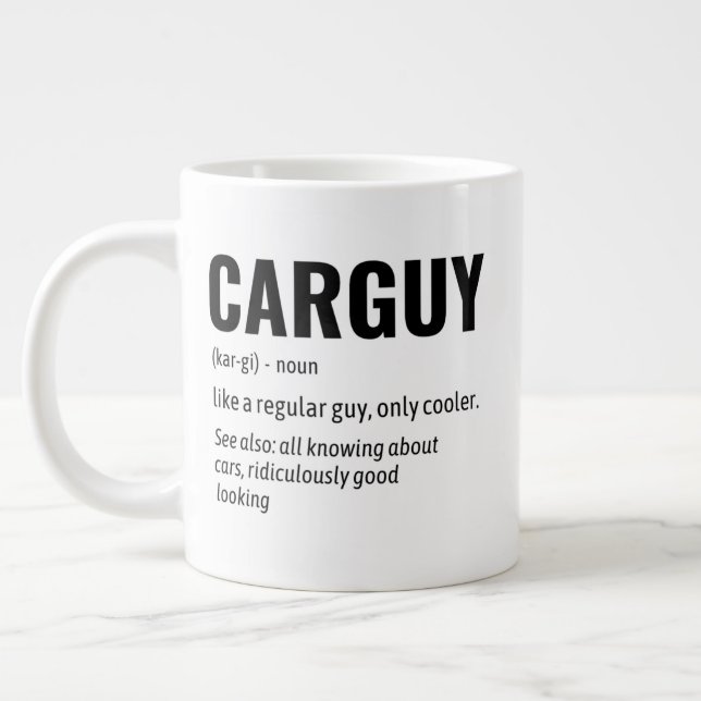 Funny Carguy Dictionary Definition  Coffee Mug (Left)