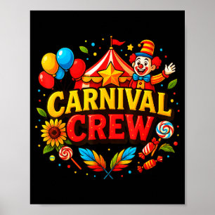 Funny Carnival Crew Circus Party Staff Costume Pri Poster