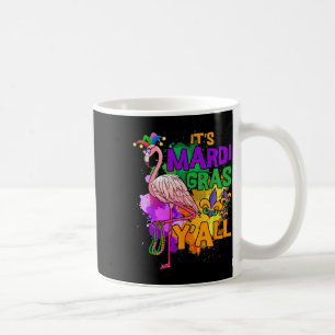 Funny Carnival Party Gift Idea Flamingo Mardi Gras Coffee Mug