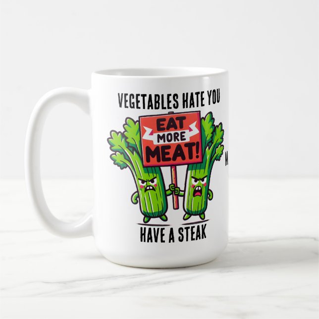 funny carnivore Mug (Left)