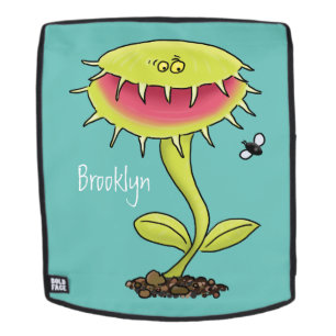 Funny carnivorous Venus fly trap plant cartoon Backpack