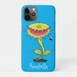 Funny carnivorous Venus fly trap plant cartoon iPhone 11 Pro Case