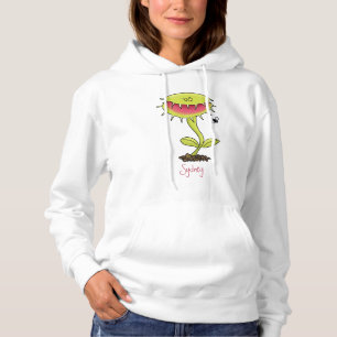 Funny carnivorous Venus fly trap plant cartoon Hoodie