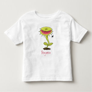 Funny carnivorous Venus fly trap plant cartoon Toddler T-Shirt