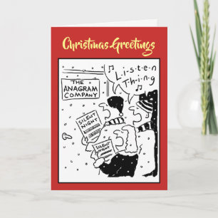 Funny Carol Singers Cartoon Holiday Card