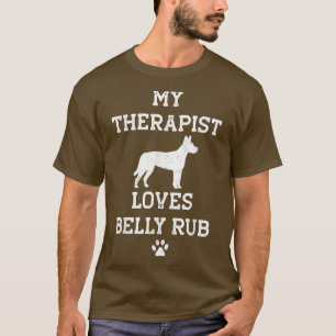 Funny Carolina Dog My Therapist Loves Belly Rub  T-Shirt