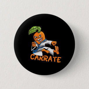 Funny Carrate Carrot Karate Mail Martial Arts Mart 6 Cm Round Badge