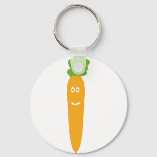 funny carrot icon key ring