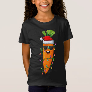 Funny Carrot Lover Xmas Santa Hat Carrot Christmas T-Shirt