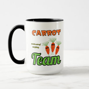 Funny carrots team mug
