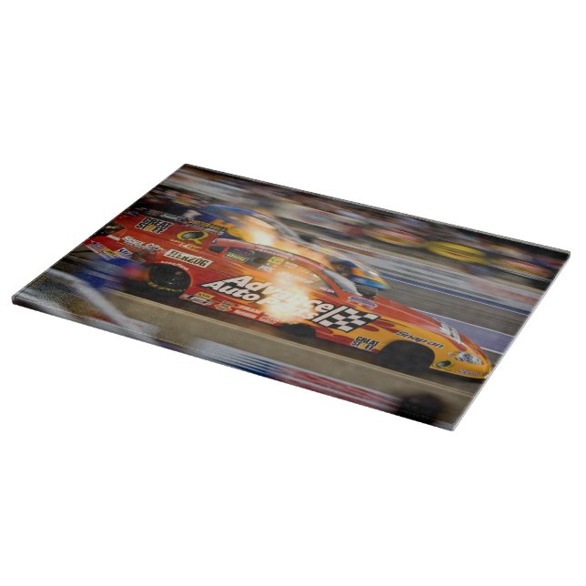 Funny Cars Drag Racing Cutting Board (Corner)