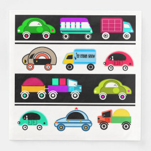 Funny cars napkin
