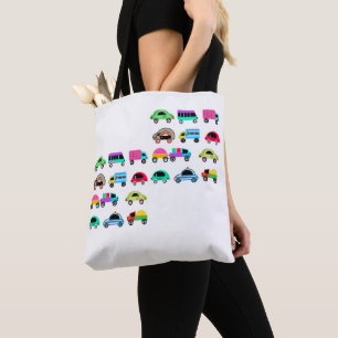 Funny cars tote bag