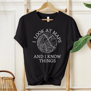 Funny Cartographer I Geography   Land Surveyor T-Shirt