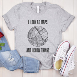 Funny Cartographer | Map Making | Geography Pun T-Shirt