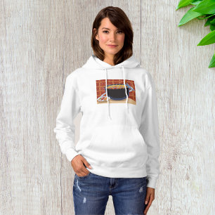 Funny Cartoon BBQ Grill with Tongs and Skewers Hoodie