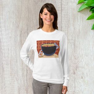 Funny Cartoon BBQ Grill with Tongs and Skewers  T-Shirt
