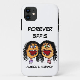 Funny Cartoon Best Friends BFF's iPhone 11 Case