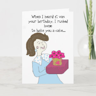 Funny Cartoon Birthday Card