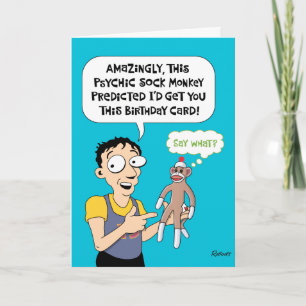 Funny Cartoon Birthday Card