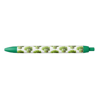 Funny Cartoon Broccoli Black Ink Pen