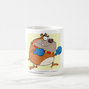 Funny Cartoon Bulldog Boxer Dog Coffee Mug