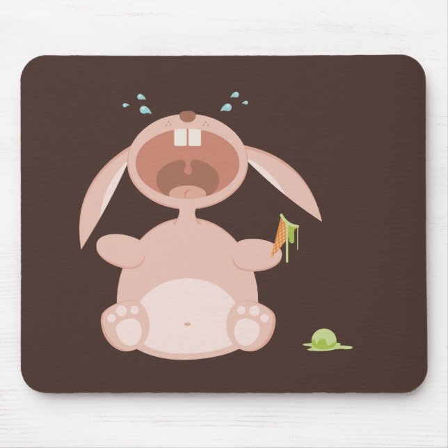 Funny Cartoon Bunny mousepad (Front)