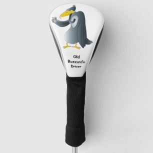 Funny Cartoon Buzzard Personalised Golf Head Cover